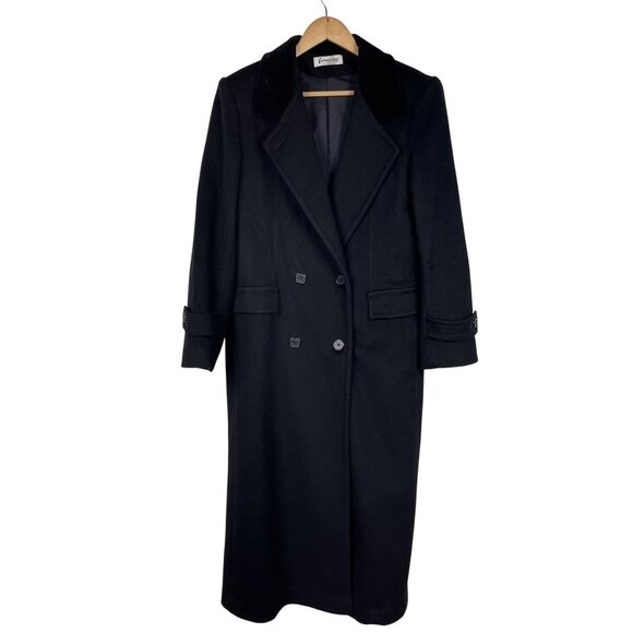 VTG Forecaster of Boston Womens Velvet Collar Wool Double Breasted Peacoat 12 - Picture 1 of 12